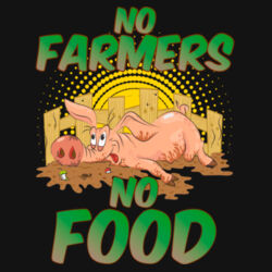 No Farmers, No Food (Gris) Design