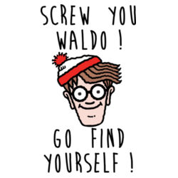Screw You Waldo...(hvid) Design