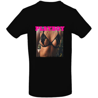 PLAYBOY T-shirt med eget billede Thumbnail